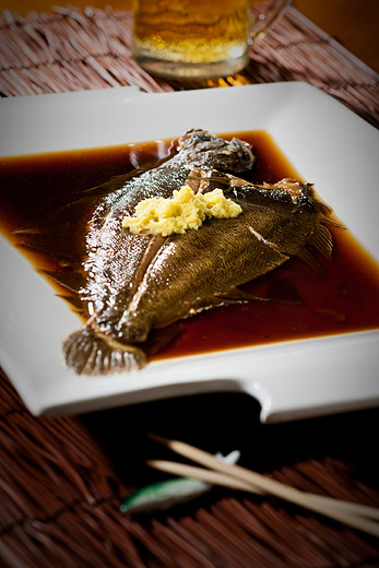 whole flounder edo style